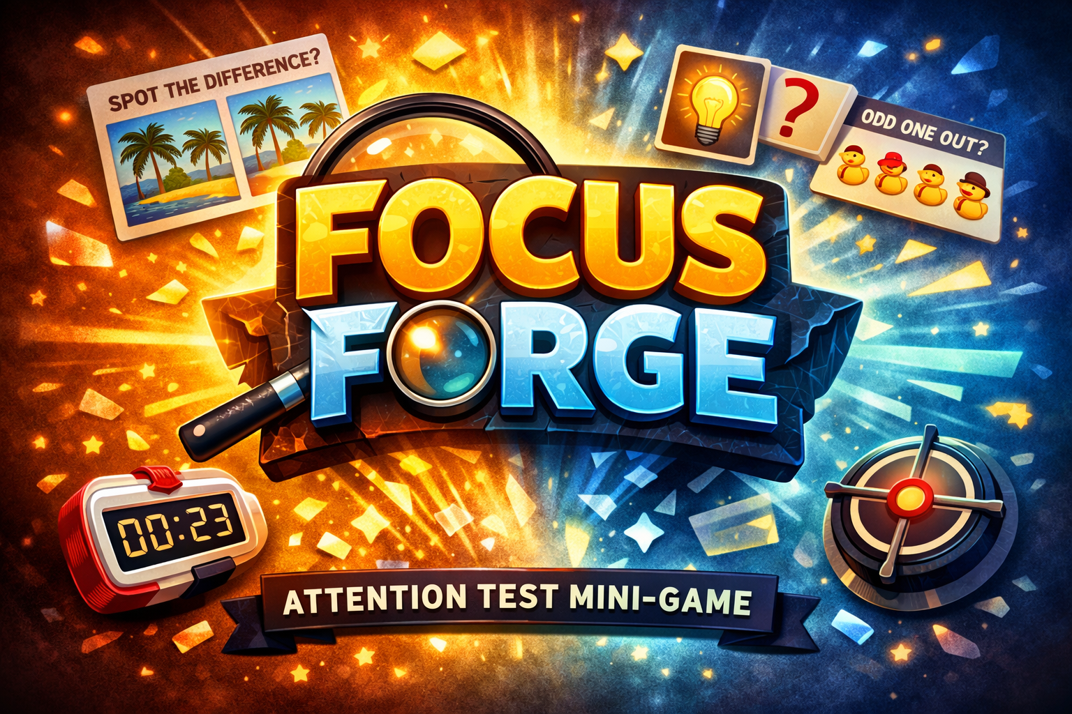 FocusForge — Minijuego de prueba de atención